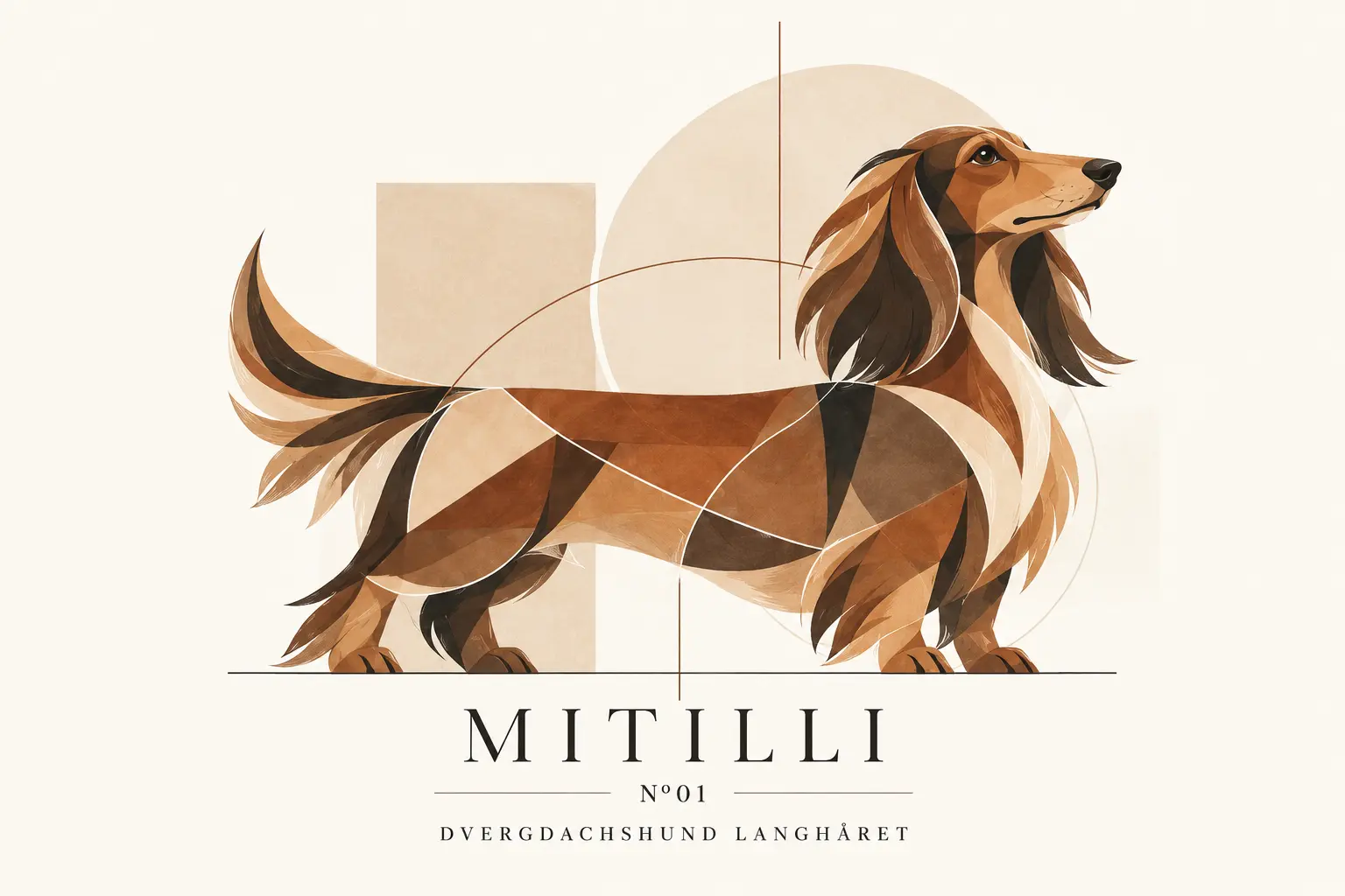 Det originale MITILLI Nº01-motivet som brukes på kunsttrykket